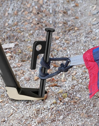 ECOTREK Heavy Duty Tent Pegs – 40cm Steel Camping Stakes for Hard Ground, Beach & Grass JP120512 - ShopHub