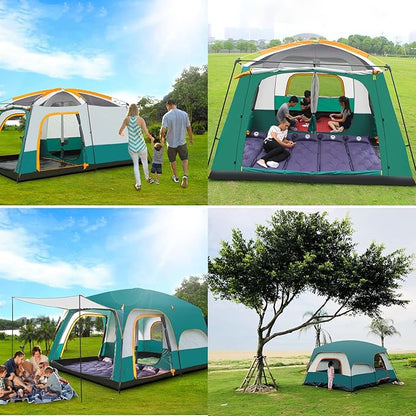 Clearance!!! Family Outdoor Camping Tent – Double Layer, Family Cabin Tent ECOTREK