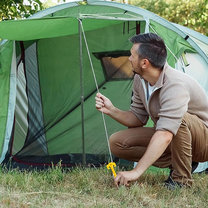 ECOTREK Screw Tent Pegs – 20cm Plastic Spiral Ground Stakes for Camping, Tarp & Outdoor Shelters JP52013 - ShopHub