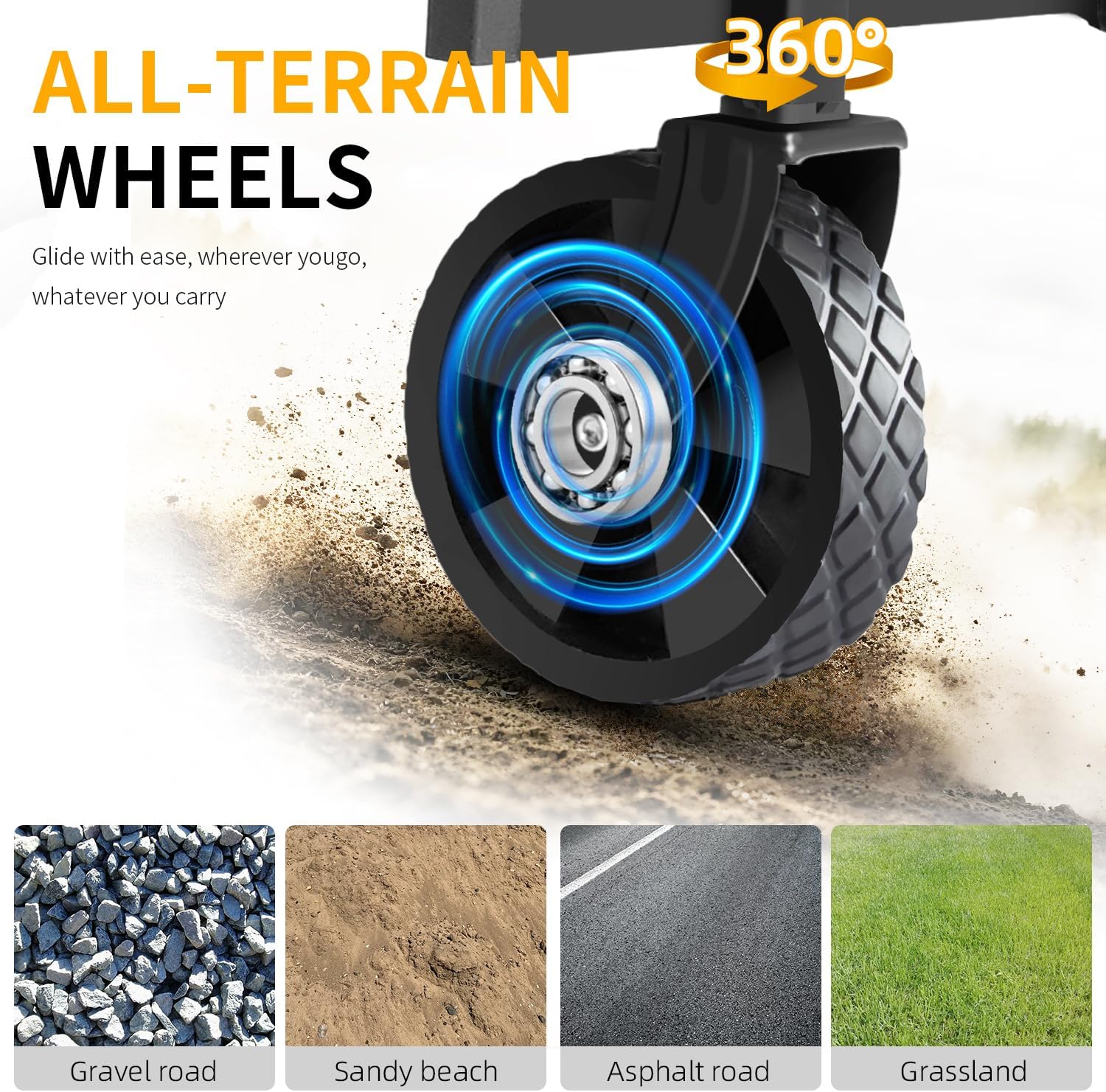 Foldable Wagon, Beach Cart Trolley ECOTREK