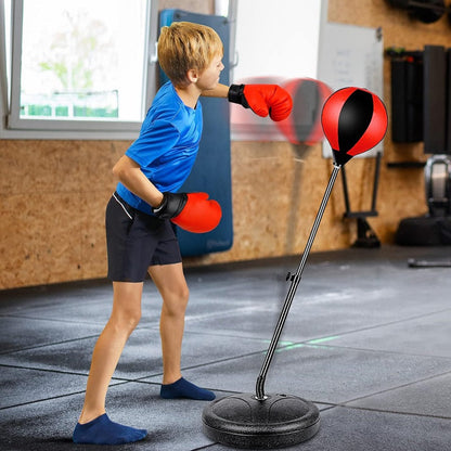 Punch Speed Ball Gloves Set Free Standing Punching Boxing Bag Home GYM Training dealonline.co.nz