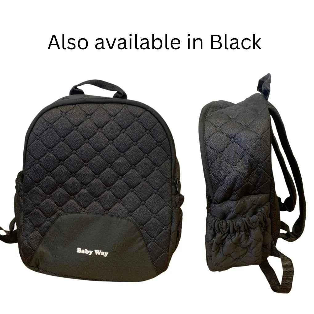 Quilted Mommy Backpack – Lightweight Nappy Bag