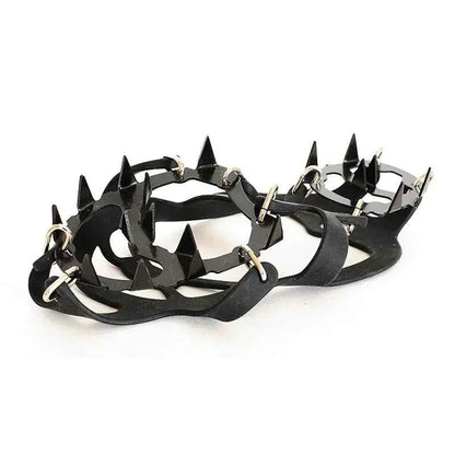 18-Tooth Stainless Steel Ice Crampons for Climbing - Silicone Anti-Slip Traction | M & L