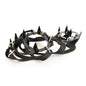 18-Tooth Stainless Steel Ice Crampons for Climbing - Silicone Anti-Slip Traction | M & L