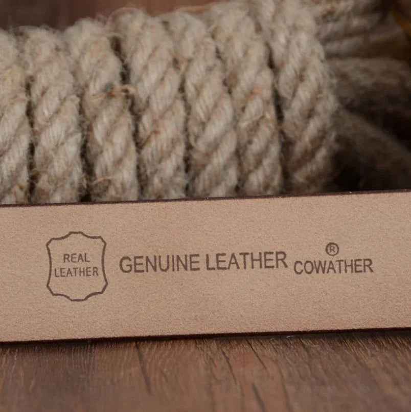 COWATHER Genuine Leather Casual Business Men's Belt