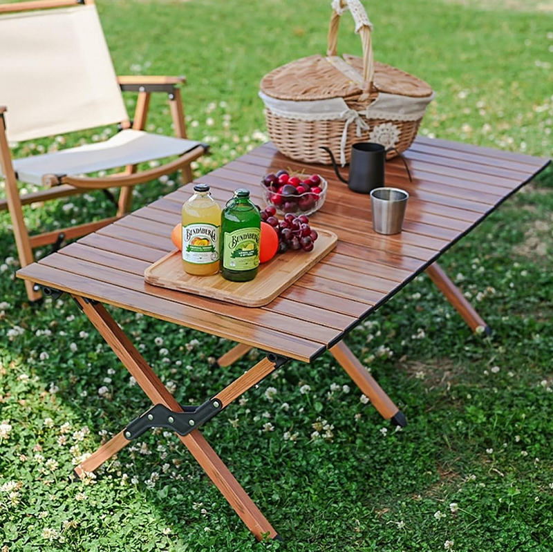 90CM Folding Dining Table Camping Picnic Egg Roll dealonline.co.nz