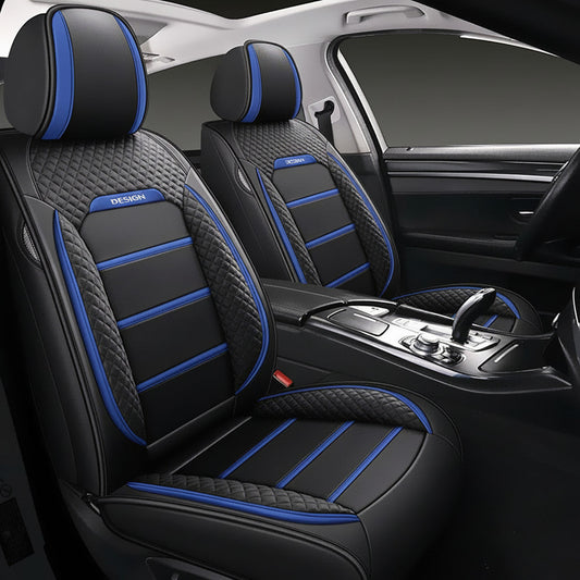 5 Seater Car Seat Cover Faux Leather Cushion Full Set Front Rear Premium Quality dealonline.co.nz