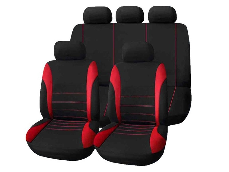 Car Seat Cover 5 Seater Full Set Front Rear Cushion Mat Protecto Polyester dealonline.co.nz