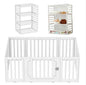 Preorder - 2 in 1 Convertible Baby Playpen 10 pieces & Storage Rack