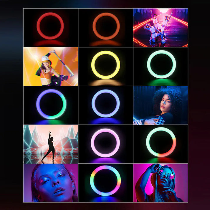 1.9m Ring Light Selfie Stick P100RGB 9eight5