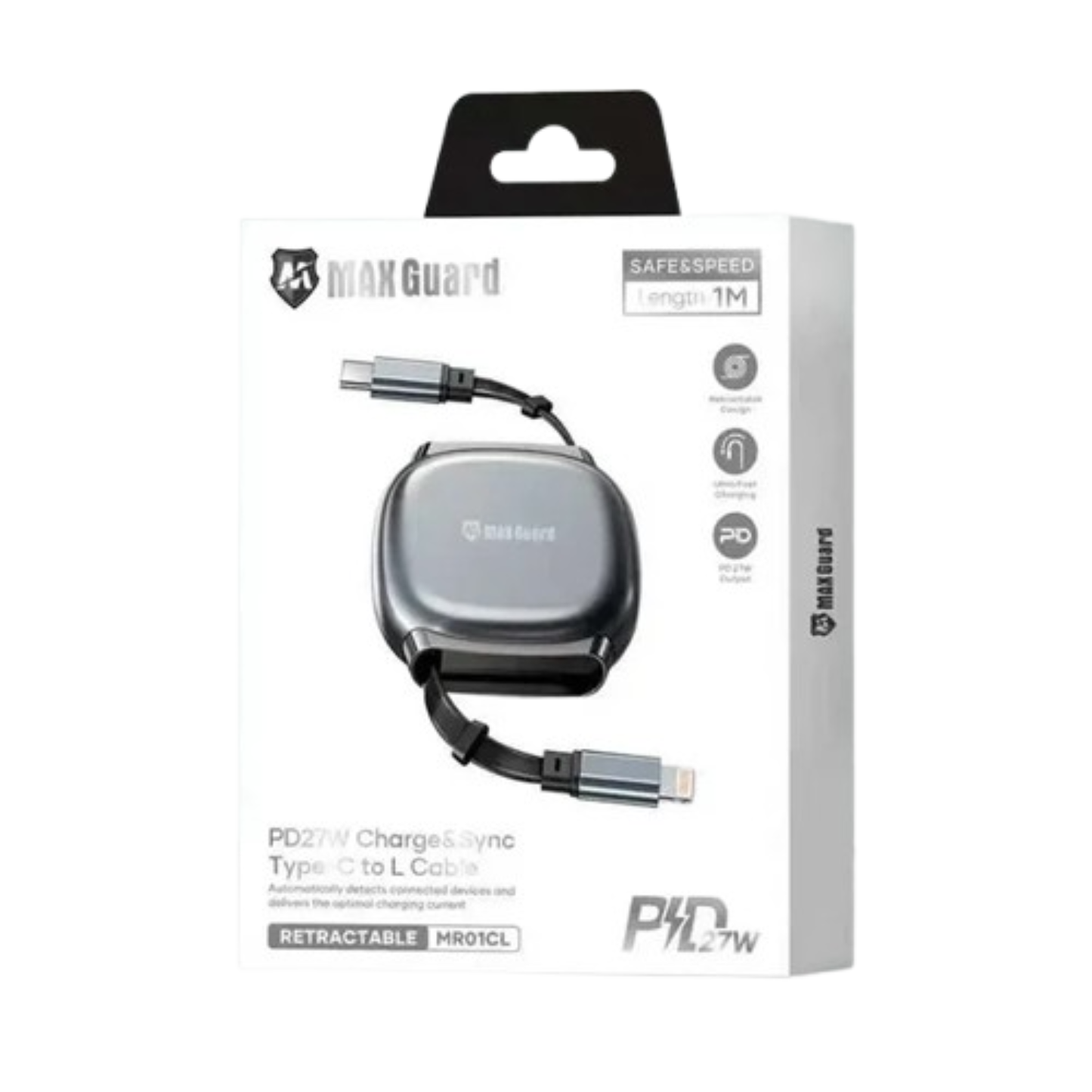 Maxguard 1m 27W Type-C to Lightning Cable MR01CL