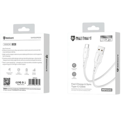 Maxguard 2m USB-A to C Cable MP02C