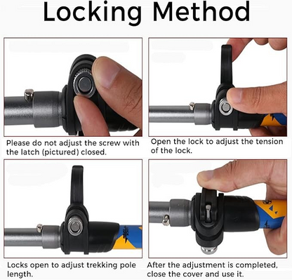 7075 Aluminium Trekking Poles with Quick Lock System ECOTREK