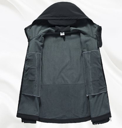 Men's Tactical Softshell Jacket — Waterproof Windproof Fleece Lined | Outdoor & Hiking - ShopHub