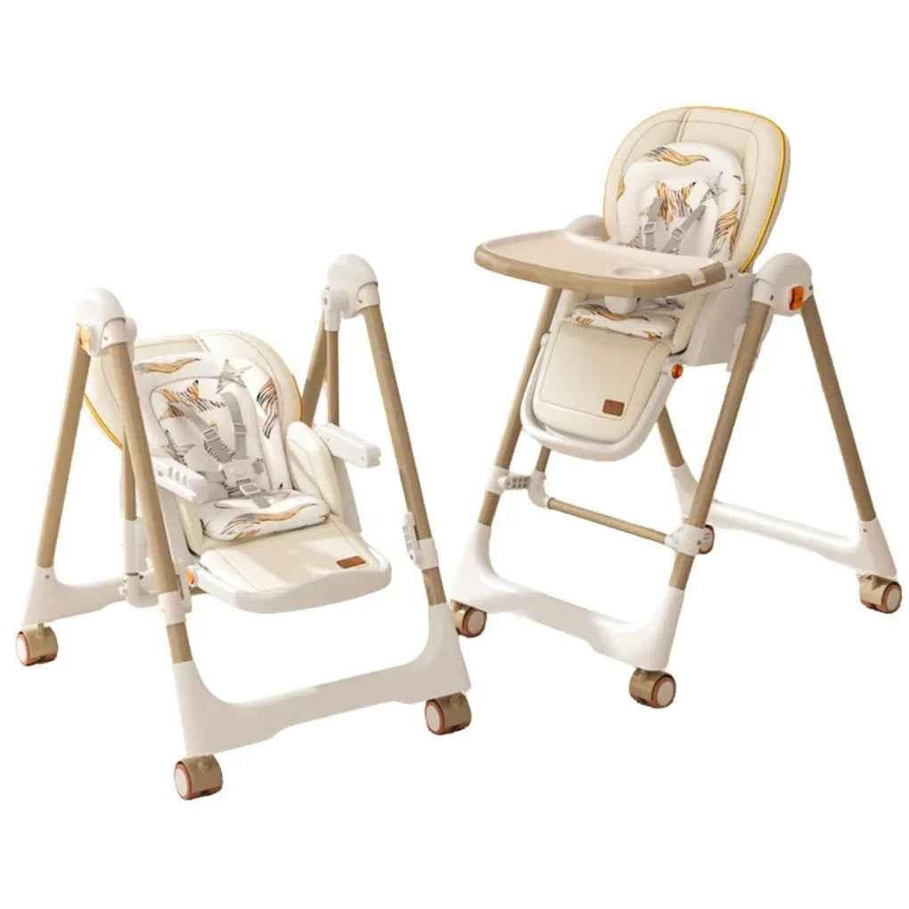 Preorder - Jupiter Beige 2-in-1 High Chair & Swing
