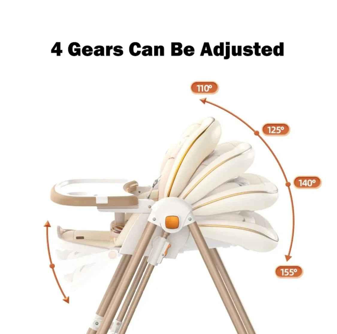 Preorder - Jupiter Beige 2-in-1 High Chair & Swing