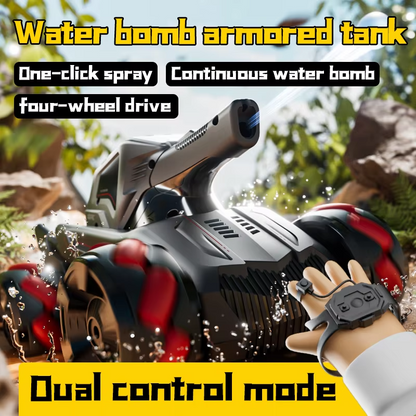 RC Car 4WD 2.4G Wireless Gesture Sensing RC Tank Water Bomb Spray Stunt dealonline.co.nz