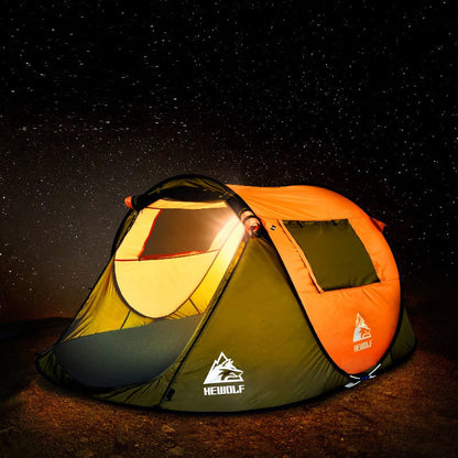 Boat-Shaped Pop-Up Camping Tent Large 260(L) x 150 (W) x 105(H)cm ECOTREK