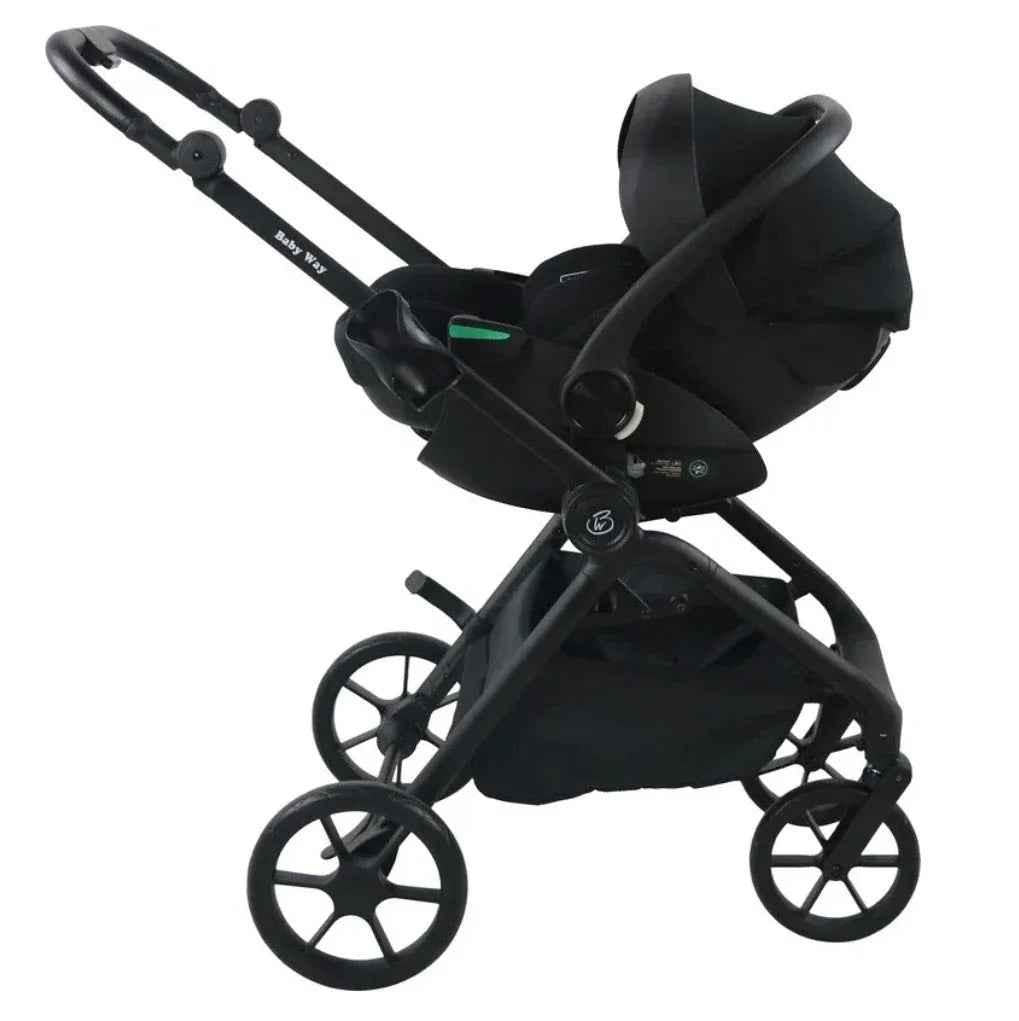 Crown Y Luxury Travel System - Reversible Stroller + Reclining i-Size Capsule + Rotating ISOFIX Base
