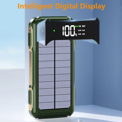 Solar Power Bank with Type C Fast Charging — 20000mAh Solar Charging | Outdoor & Travel - ShopHub