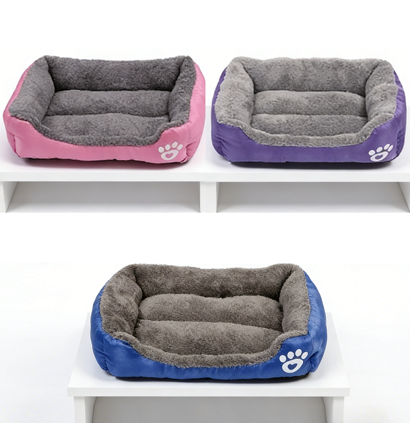 Colourful Calming Dog Bed Warming Washable XL 80cm