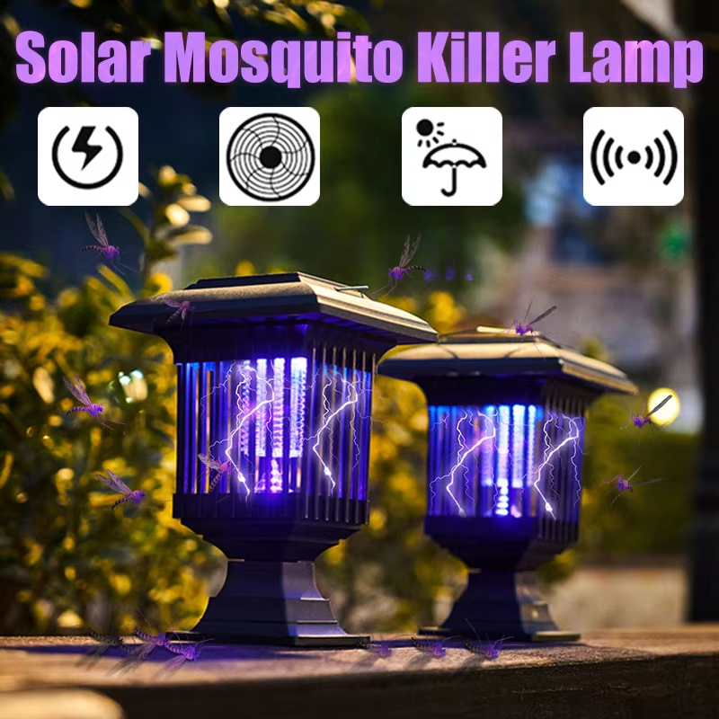 Solar Mosquito Killer Lamp Outdoor Waterproof Bug Zapper Light LED dealonline.co.nz