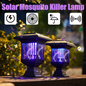 Solar Mosquito Killer Lamp Outdoor Waterproof Bug Zapper Light LED dealonline.co.nz