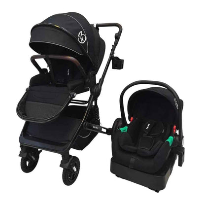 Versa 3-in-1 Travel System – Open Bassinet Stroller + Capsule Car Seat with Sunshade Sets