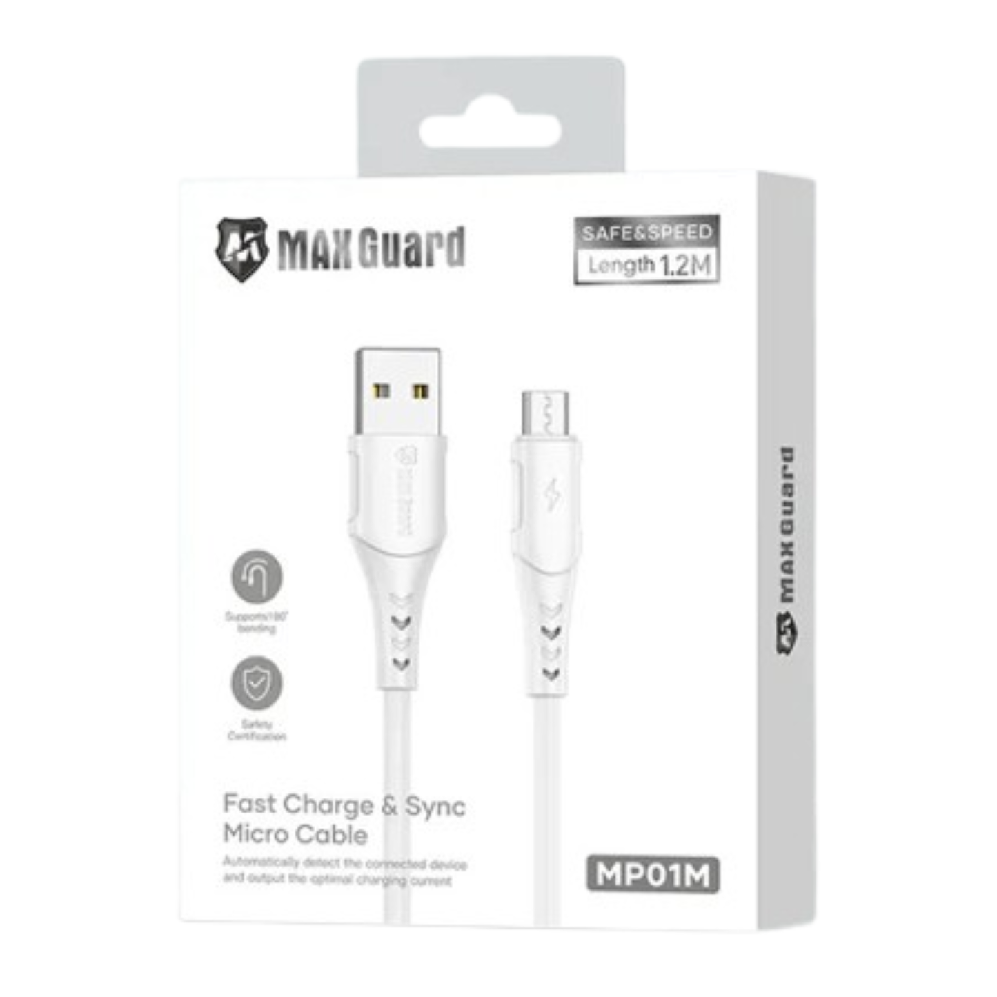 Maxguard 1.2m USB-A to Micro Cable MP01M