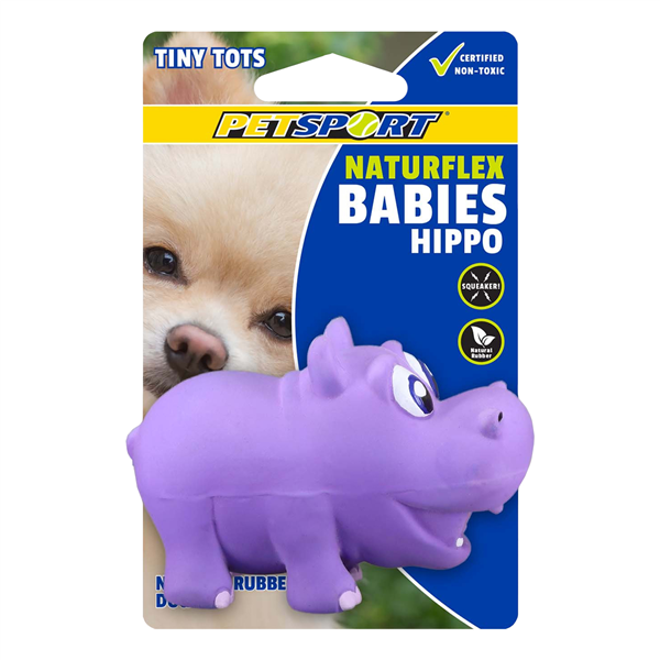 NaturFlex Tiny Tots Hippo 3.5in/9cm Animal Addiction Limited