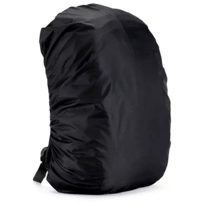 Black waterproof cover for 9eight5 35L backpack, protects against rain and moisture, fits snugly over the backpack.