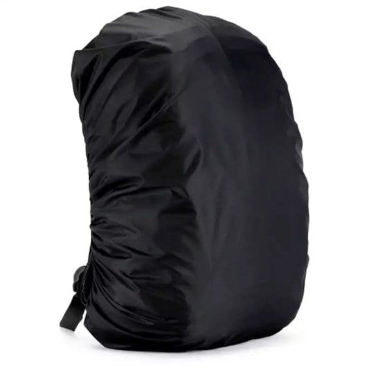 Black waterproof cover for 9eight5 35L backpack, protects against rain and moisture, fits snugly over the backpack.