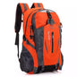 Orange and black 9eight5 backpack with multiple compartments, 51cm x 31cm x 18cm, versatile and stylish for daily use.