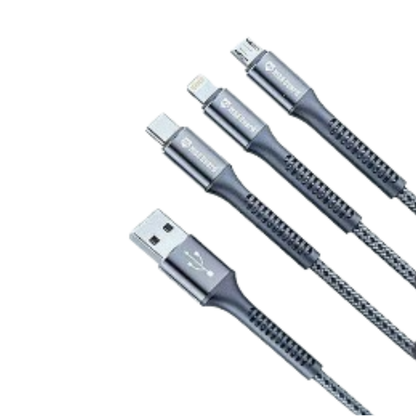 Maxguard 1.2m M+C+L cable from 9eight5, electronics accessory with multiple connectors, shown coiled with connectors visible