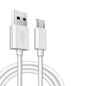 White 25cm Micro USB cable from 9eight5, ideal for charging and data transfer with electronic devices.