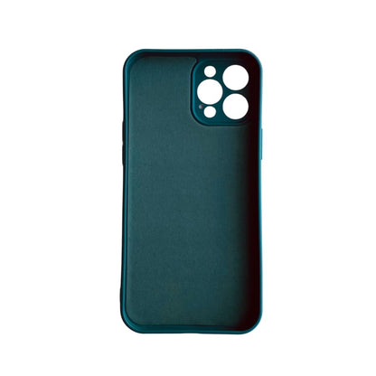 Green 9eight5 phone case for iPhone 12 Pro Max (6.7”) with textured design, protective cover, and precise cutouts for buttons and camera.