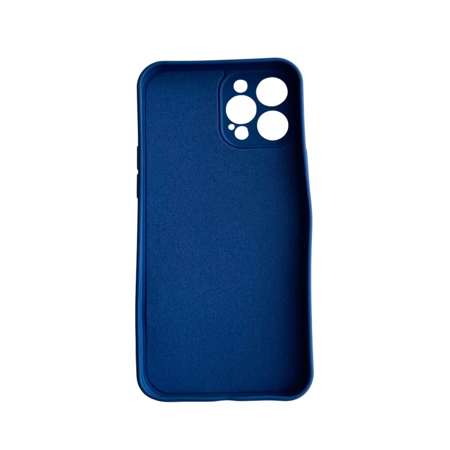 Navy phone case for iPhone 12 Pro Max (6.7”) by 9eight5, showcasing a sleek protective design for the large smartphone.