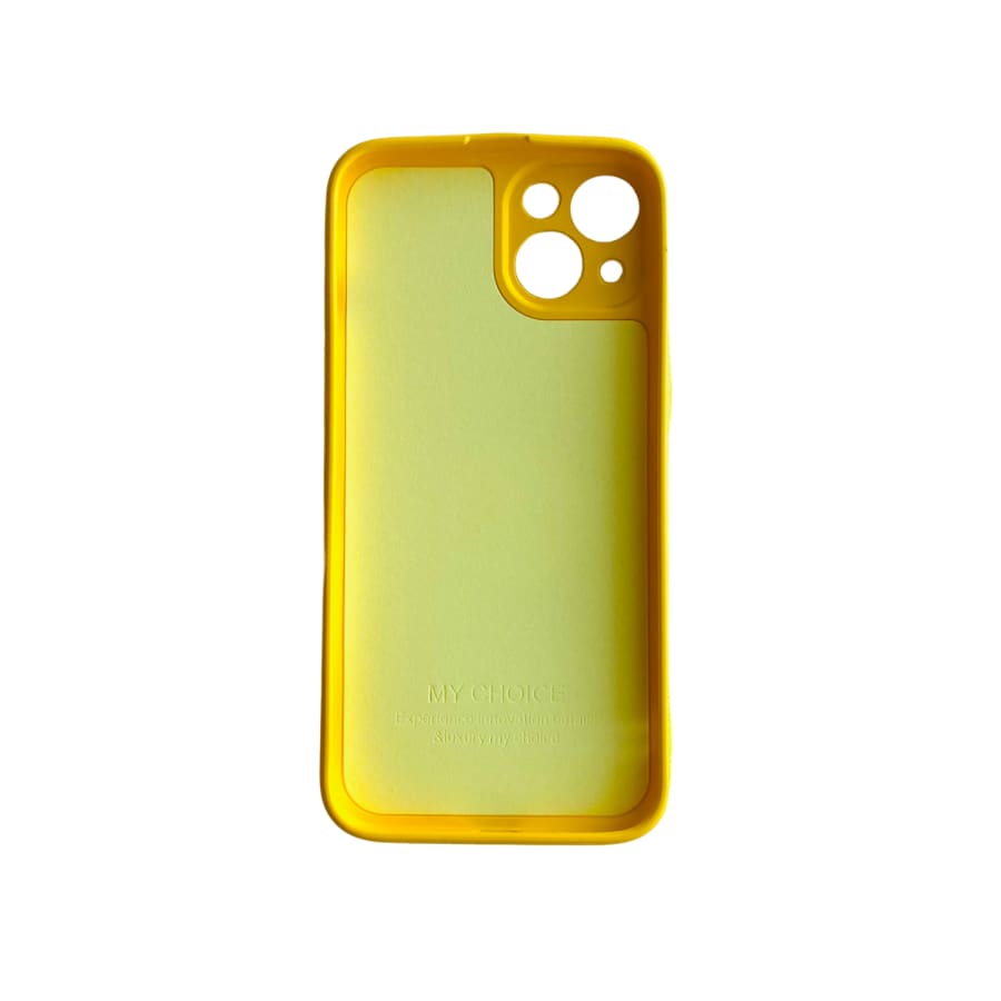 Yellow 9eight5 phone case for iPhone 13 and iPhone 13 Pro (6.1-inch) with a sleek, protective design.