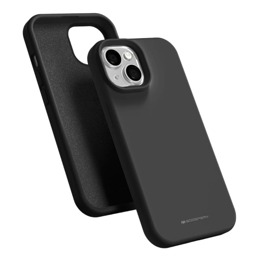 Black Goospery case for iPhone 15 (6.1-inch), 9eight5 phone case with protective design and slim fit.