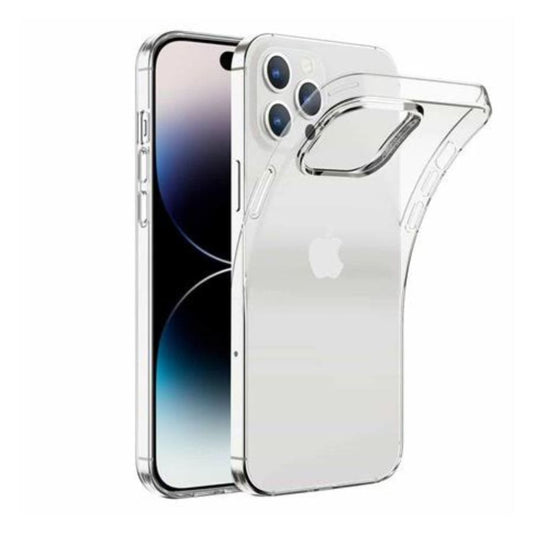 Clear 9eight5 phone case for iPhone 15 Pro Max 6.7-inch, showcasing slim, transparent design to protect and display the phone.