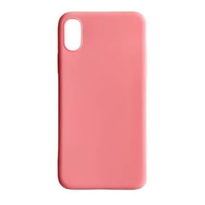 Pink 9eight5 iPhone X/XS case featuring a sleek protective design and precise cutouts for the phone's features.