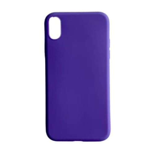 Purple 9eight5 iPhone XR phone case, slim protective cover with a smooth finish, designed to fit and protect the device.
