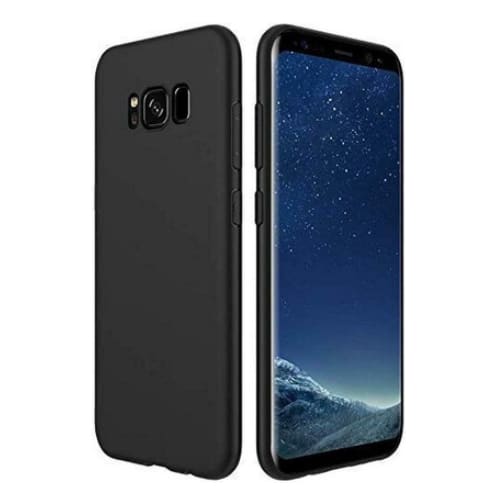 Soft silicone case for Samsung Galaxy S8 Plus by 9eight5, showing a smooth, flexible protective cover fitting the phone snugly.
