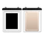 Black waterproof iPad and tablet bag by 9eight5, protective phone and tablet accessory with secure closure.