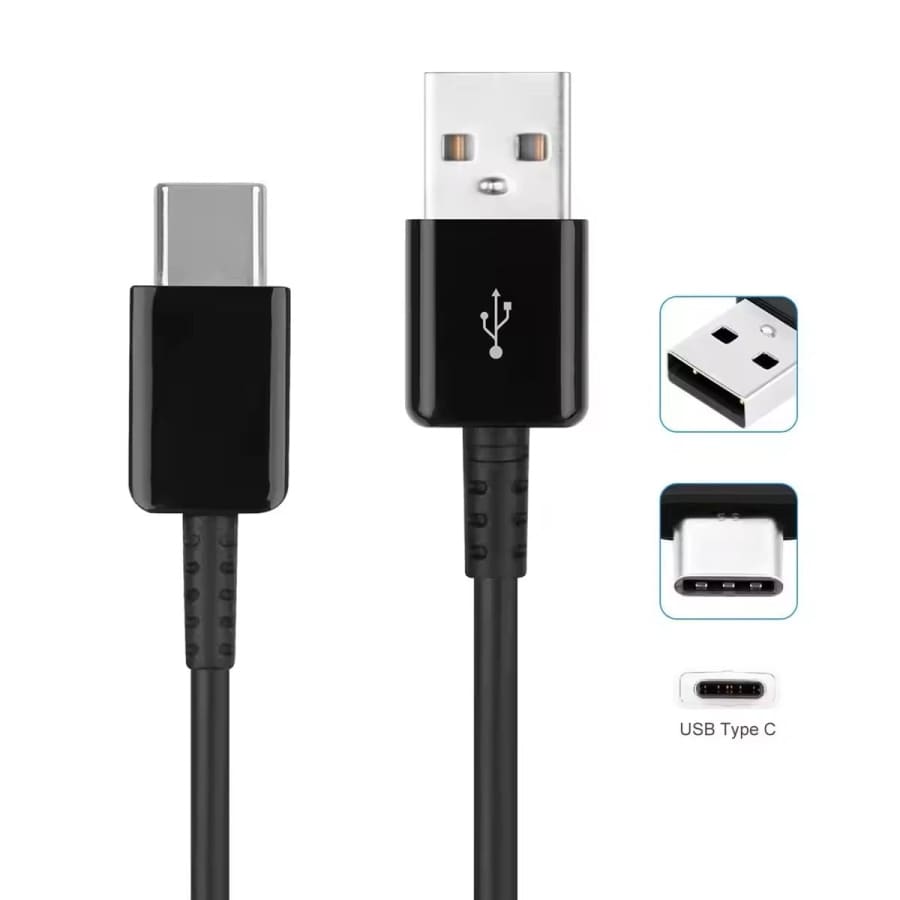 Black 2m Oppo phone charger cable by 9eight5, compatible with Oppo smartphones, designed for fast and reliable charging.