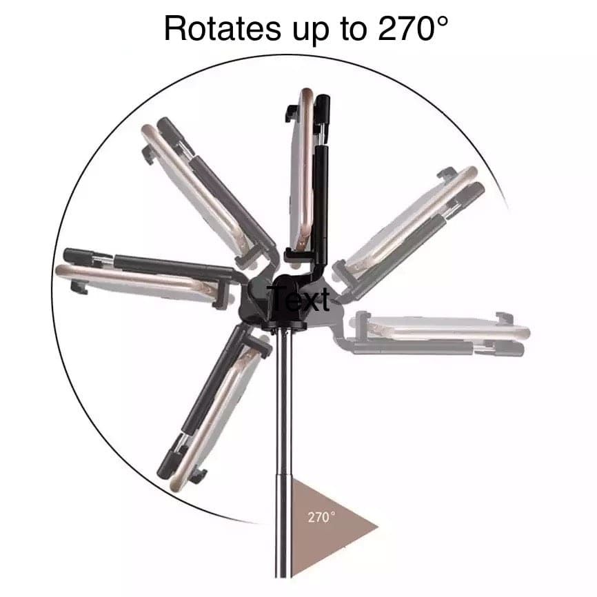 9eight5 selfie stick with remote and stand for phones and tablets, adjustable grip and compact design for easy selfies.