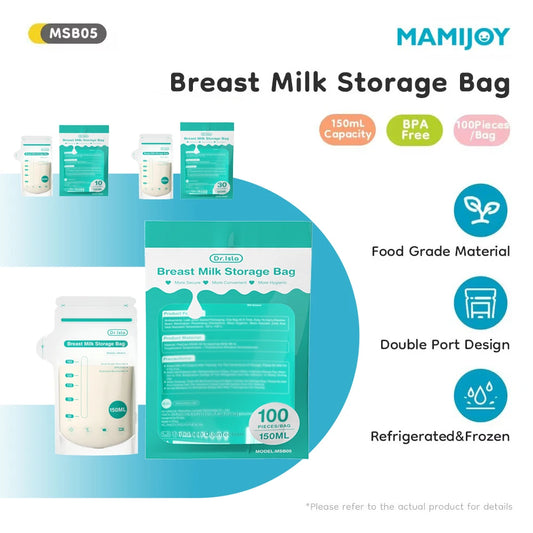 MAMIJOY 10/30/100Pcs 150ML Breast Milk Storage Bags