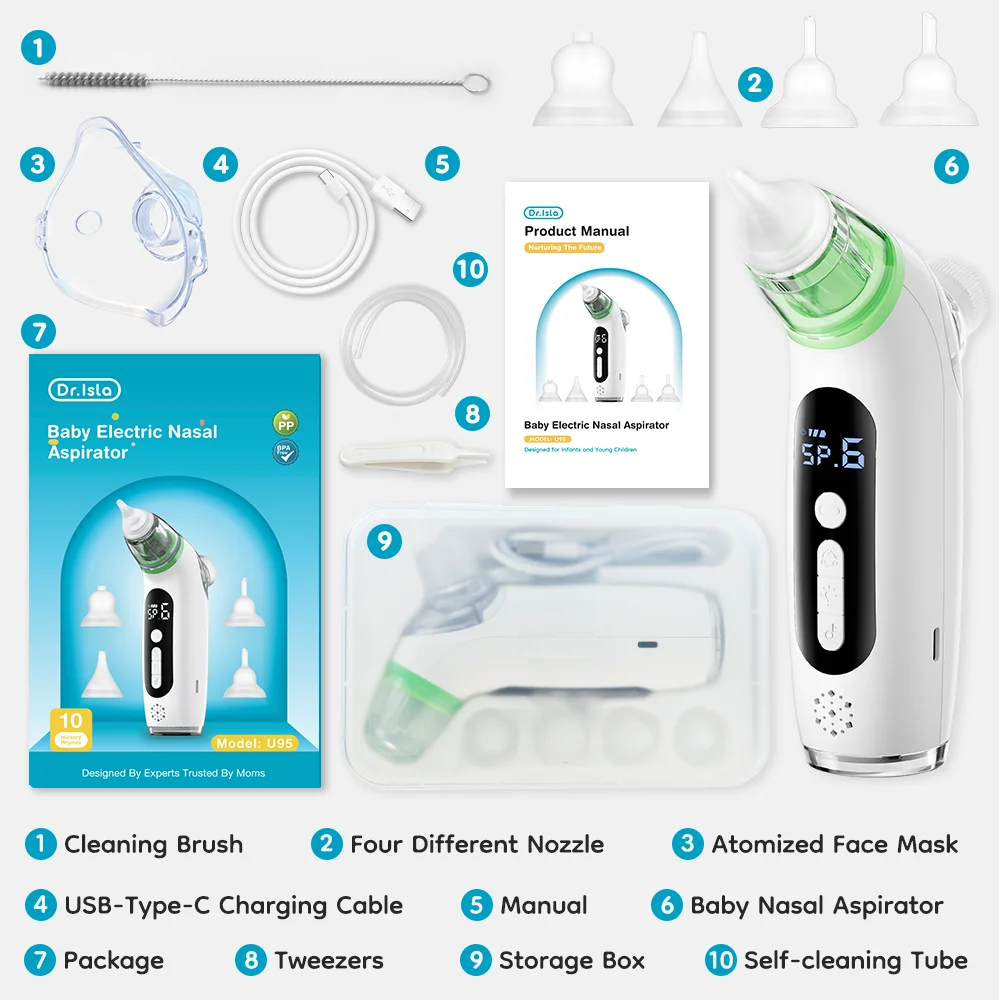 MAMIJOY U95 Baby Electric Nasal Aspirator & Nebulizer