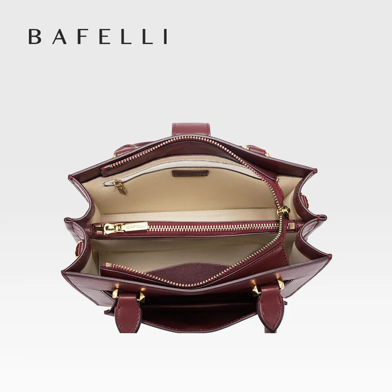 BAFELLI Soft Leather Multi-Compartment Commuter Tote