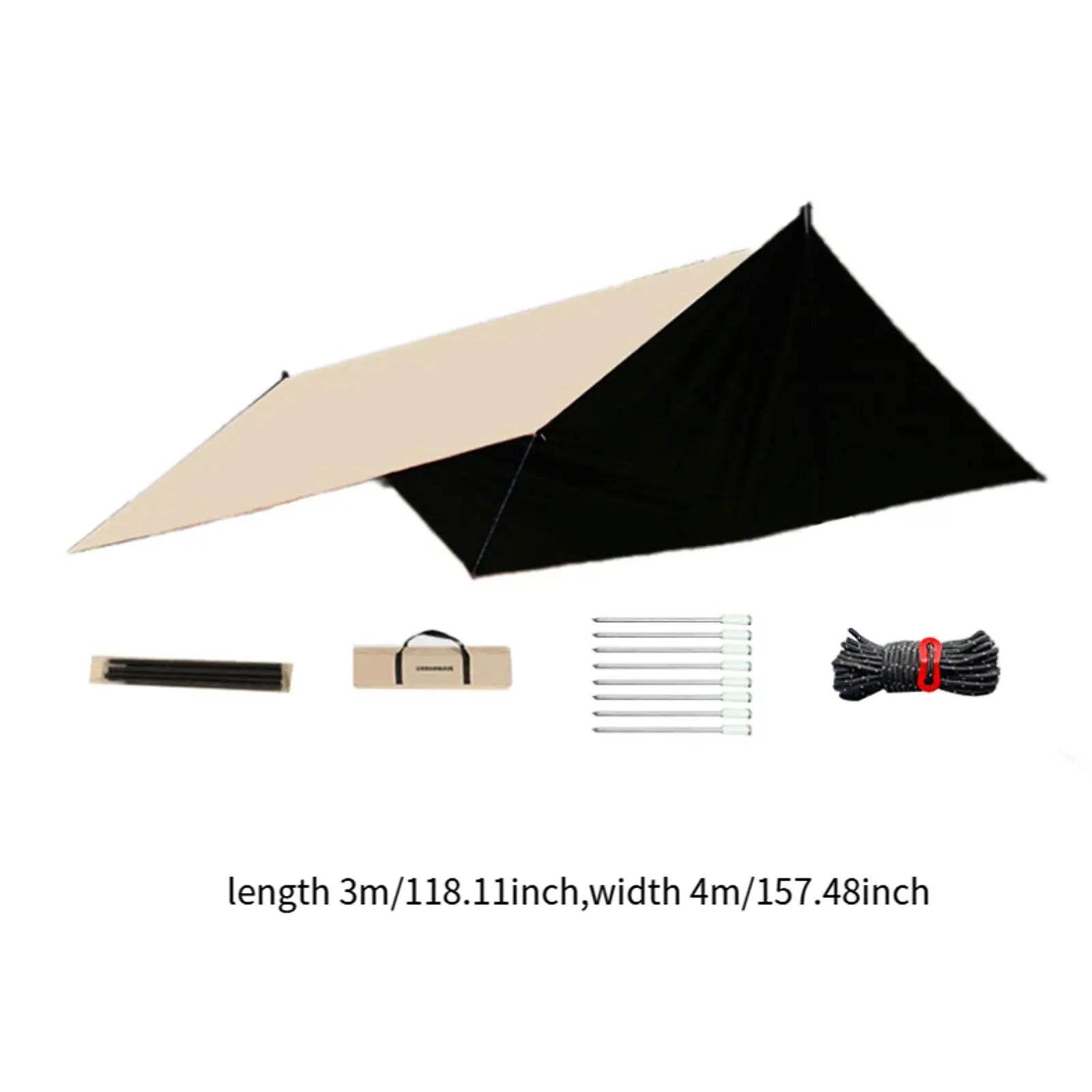 Outdoor Portable Waterproof Tarp 3m x 4m (3 colours available) Habicare